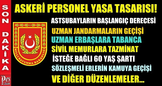 ASKERİ PERSONEL YASA TASARISI