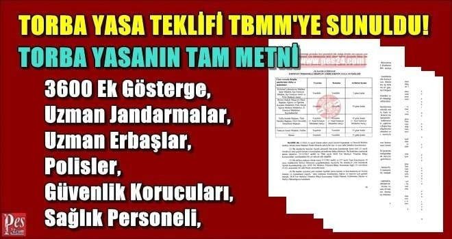 TORBA YASA MECLİSTE