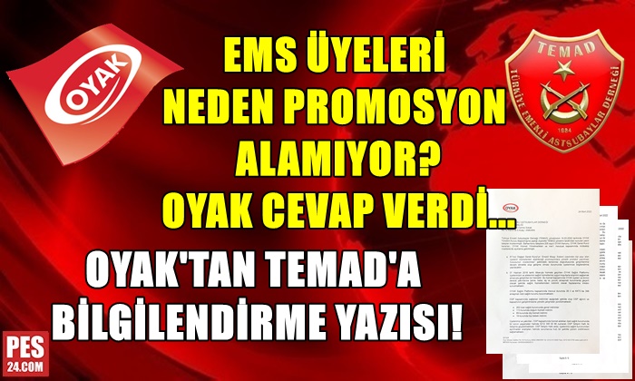 OYAK’TAN TEMAD’A BİLGİLENDİRME YAZISI