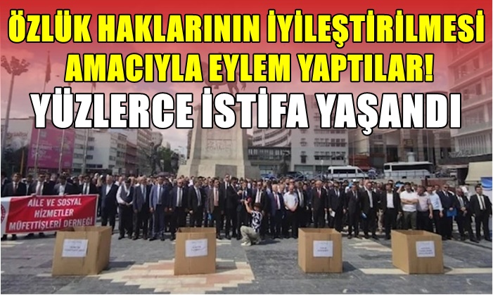 ÖZLÜK HAKLARININ İYİLEŞTİRİLMESİ AMACIYLA EYLEM YAPTILAR!