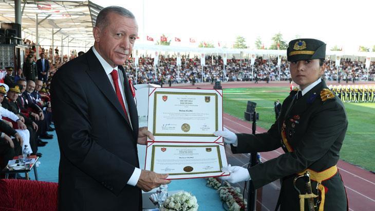 Teğmen Melisa Kılınç’ın gurur günü! Bin 13 kişi içinde birinci oldu