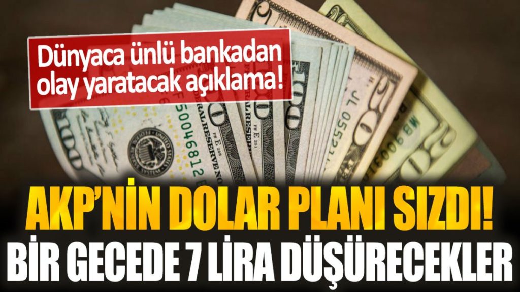 Seçim öncesi şok iddia! AKP, dolar kurunu bir gecede 7 lira birden düşürecek…