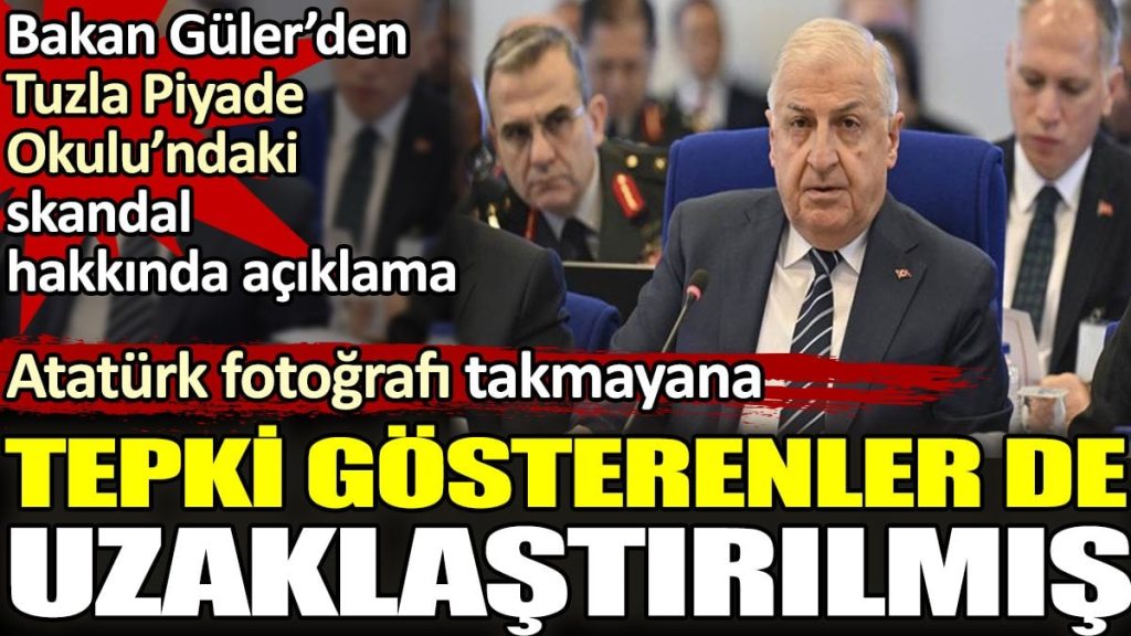 Atatürk fotoğrafı takmayan teğmene tepki gösterenler de okuldan uzaklaştırılmış