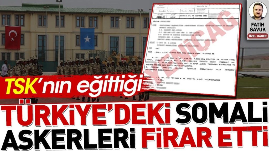 Türkiye’de Eğitim Gören Somali Teğmen ve Astsubay firar etti.