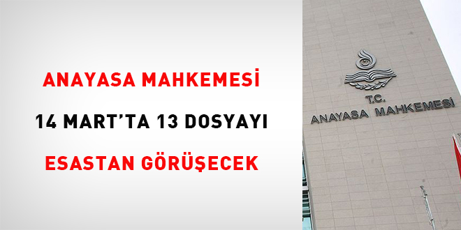 Anayasa Mahkemesi, 13 dosyayı esastan görüşecek! Uzman Çavuş ataması, subayların…