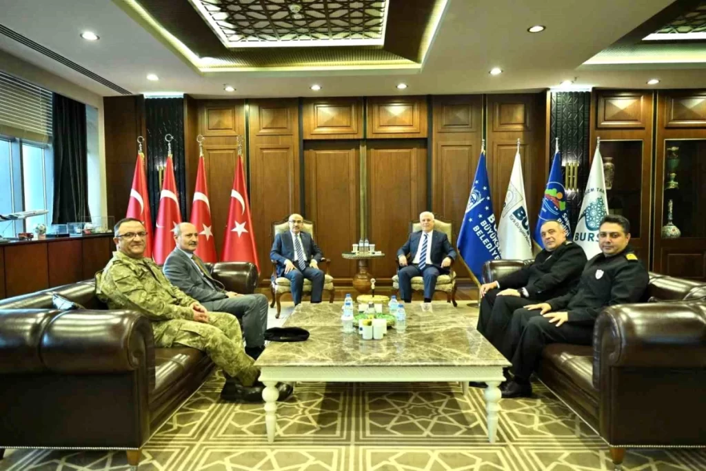 İl Jandarma, Bölge ve Garnizon Komutanından Belediye Başkanına ziyaret