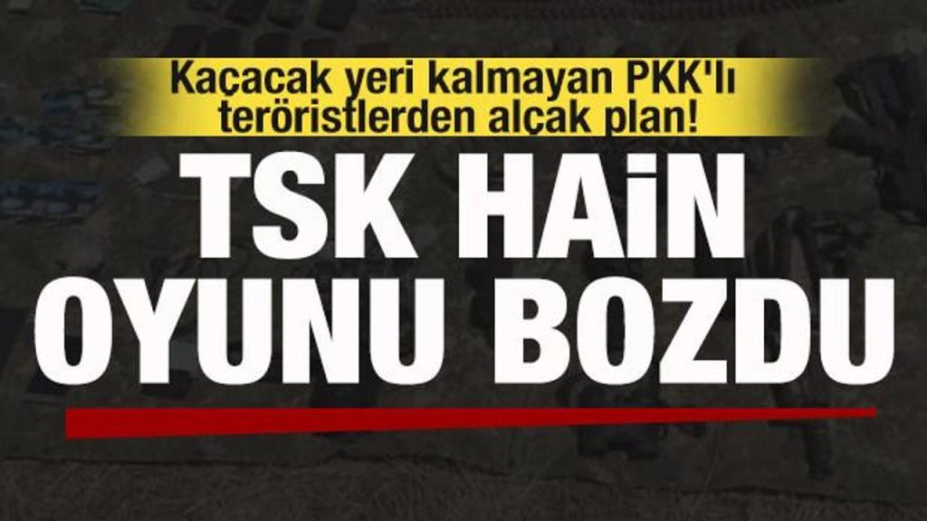 Kaçacak yeri kalmayan PKK’lı teröristlerden alçak plan! TSK hain oyunu bozdu!