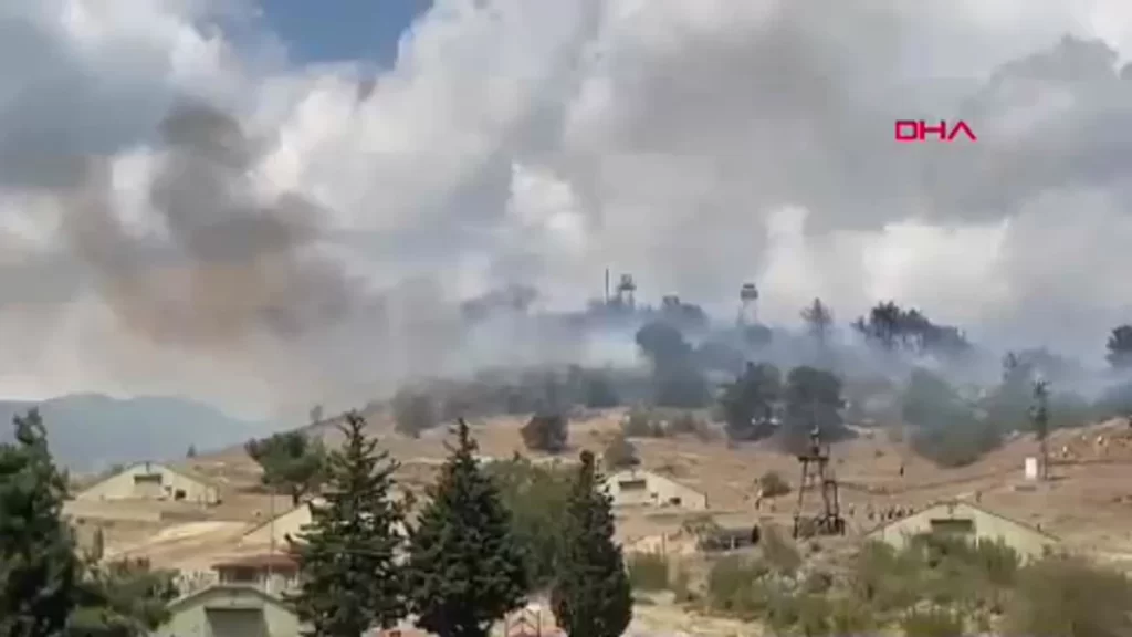 Askeri Kışlada Çıkan Yangın 2 Saatte Söndürüldü