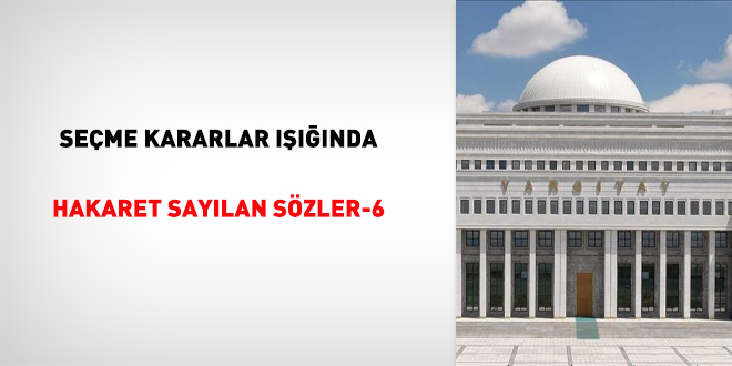 Seçme kararlar ışığında hakaret sayılan sözler-6