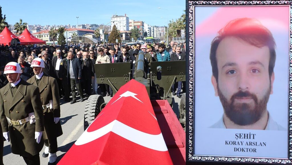 Operasyon bölgesinde Şehit olan doktorumuz memleketinde toprağa verildi