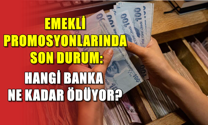 EMEKLİ PROMOSYONLARINDA SON DURUM: HANGİ BANKA NE KADAR ÖDÜYOR?