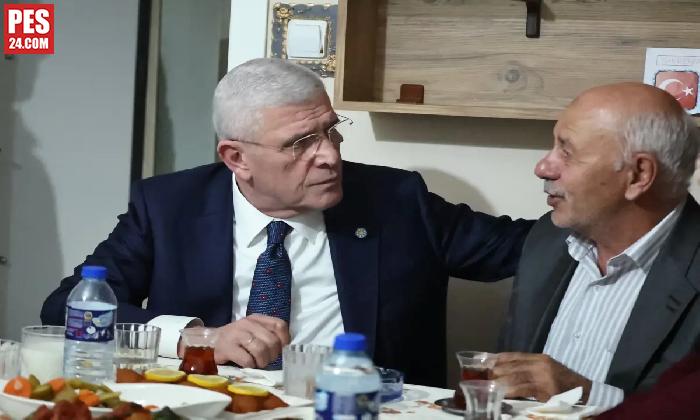 İYİ PARTİ GENEL BAŞKANI MÜSAVAT DERVİŞOĞLU, ŞEHİT UZMAN ÇAVUŞUMUZ DOLAPCİ’NİN AİLESİYLE İFTAR YAPTI