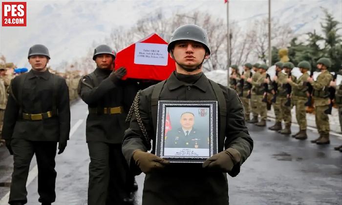 RAHATSIZLANARAK VE KALDIRILDIĞI HASTANEDE ŞEHİT OLAN ASTSUBAYIMIZ İÇİN TÖREN DÜZENLENDİ