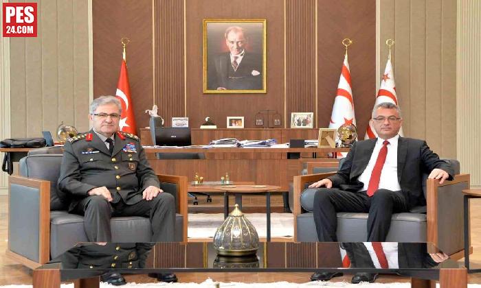 CUMHURBAŞKANI ERHÜRMAN, KARA KUVVETLERİ KOMUTANI ORGENERAL TOKEL İLE GÖRÜŞTÜ
