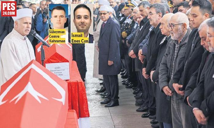 ŞEHİTLERİMİZ SON YOLCULUKLARINA UĞURLANDI