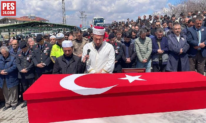 JANDARMA UZMAN ONBAŞI KENAN ÇAKIR, SON YOLCULUĞUNA UĞURLANDI