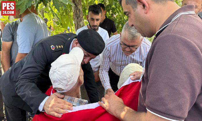 Kalp krizi geçirerek hayatını kaybeden uzman çavuş memleketinde toprağa verildi