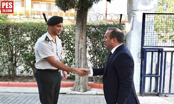 Kaymakam Erdoğan, yeni atanan Üsteğmen Çınar’ı ziyaret edip başarılar diledi.
