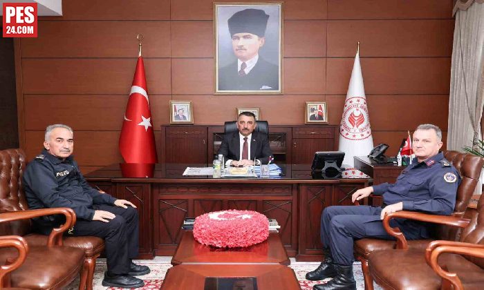 Asayiş toplantısına jandarma komutanı ve emniyet müdürü katıldı