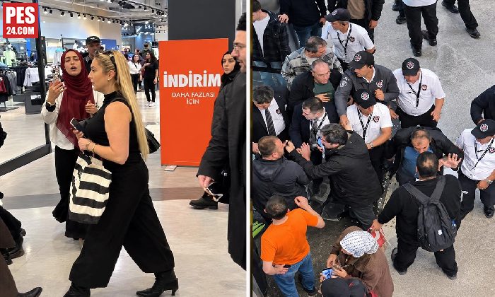 İstanbul’da alışveriş merkez karıştı! İsrail vatandaşı olan kadın asker protesto edildi