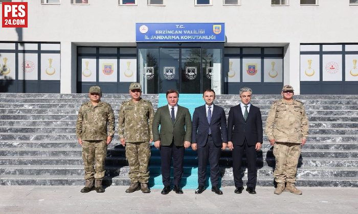 Vali ve protokol, İl Jandarma Komutanı Altundarak’ı ziyaret etti